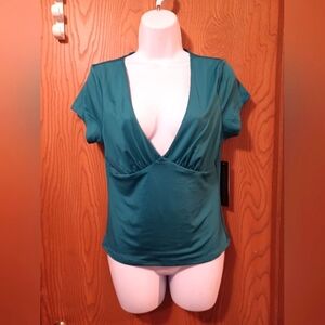 NWT ALMOST FAMOUS deep v-neck top